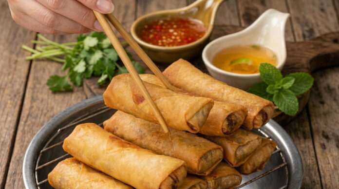Crispy Vegetable Spring Rolls Recipe (Rollitos de Primavera) Crispy Vegetable Spring Rolls Recipe (Rollitos de Primavera)