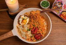 Creamy Cheesy Buldak Noodles